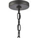 Augusta 1 Light 7 inch Matte Black Outdoor Pendant