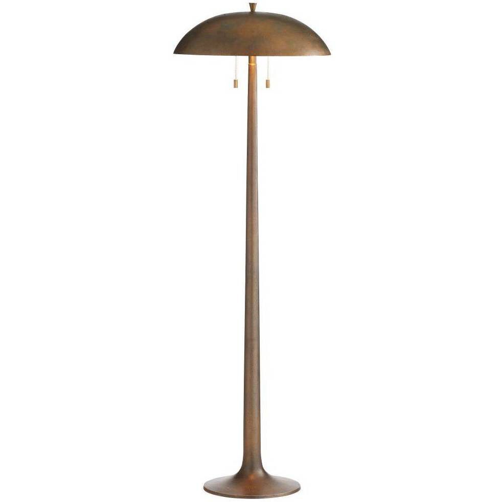 Fleetwood 59.5 inch 40.00 watt Vintage Brass, Aluminum Floor Lamp Portable Light
