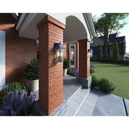 Winchester 2 Light 8 inch Black Outdoor Wall Light