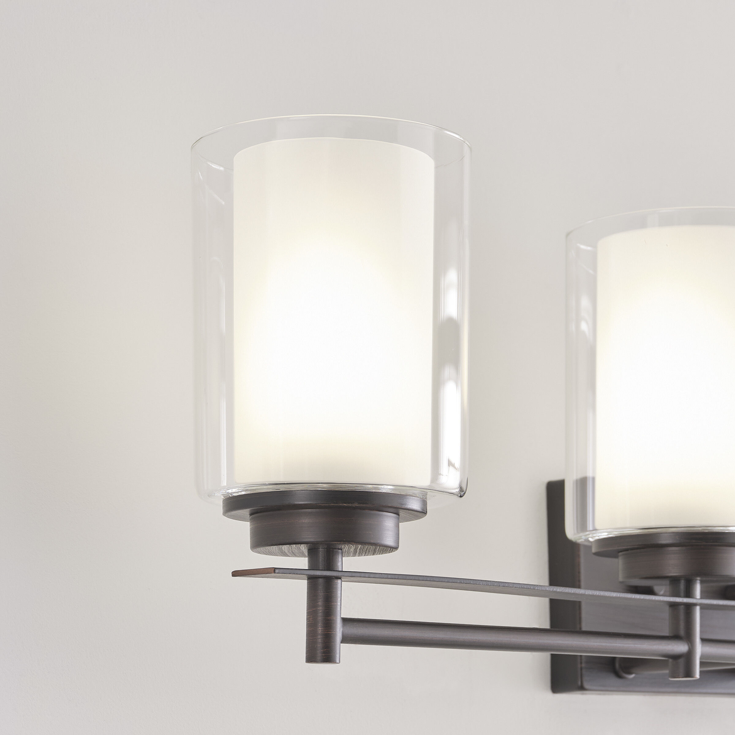 Elmwood Park 4 Light 31.25 inch Bronze Wall Bath Fixture Wall Light