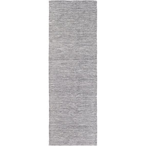 Holmes 36 X 24 inch Black and Neutral Area Rug, Viscose and Wool