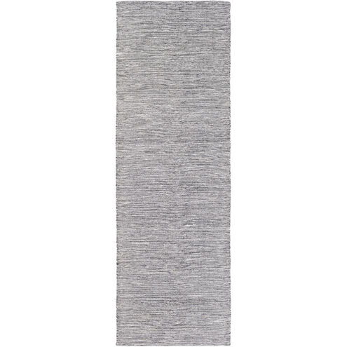 Holmes 72 X 48 inch Black and Neutral Area Rug, Viscose and Wool