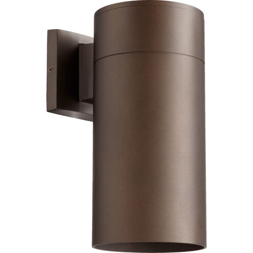 Cylinder 1 Light 12 inch Oiled Bronze Outdoor Wall Sconce