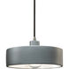 Radiance Collection 1 Light 12 inch Brushed Nickel Pendant Ceiling Light