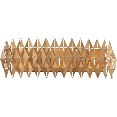 Forever 3 Light 26 inch French Gold Bath/Vanity Wall Light