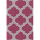 Frontier 36 X 24 inch Dark Purple, Medium Gray Rug