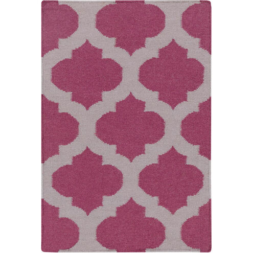 Frontier 36 X 24 inch Dark Purple, Medium Gray Rug