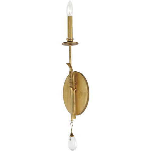 Eden 1 Light 4.75 inch Charcoal Gold Leaf ADA Wall Sconce Wall Light