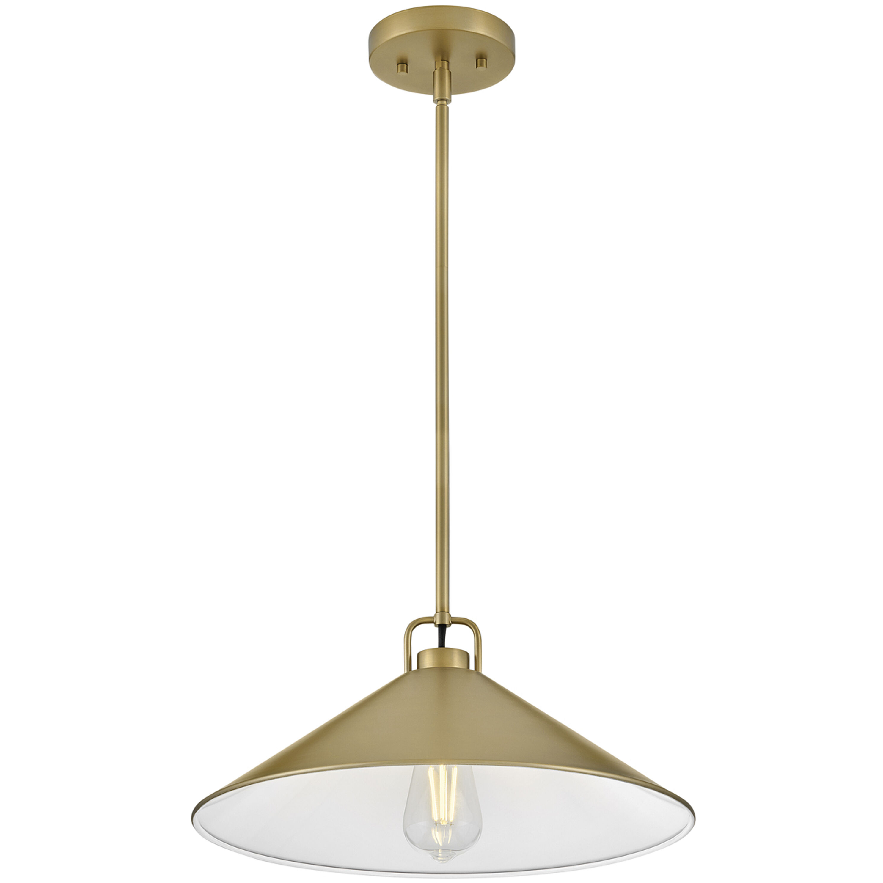 Milo LED 16 inch Lacquered Brass Pendant Ceiling Light