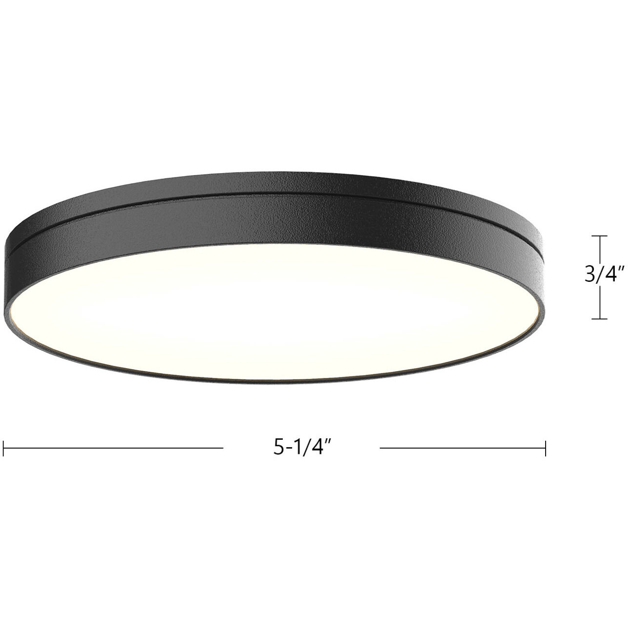 Novel LED 5.25 inch Black Flush Mount Ceiling Light