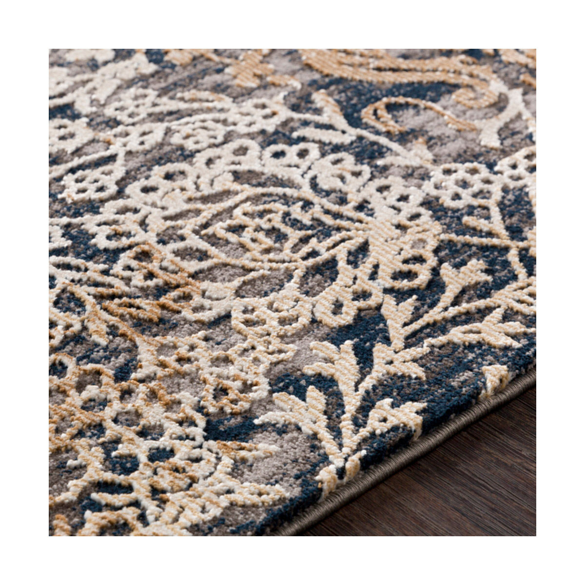 Topkapi 157 X 108 inch Camel/Taupe/Black/Cream/Khaki Rugs, Rectangle