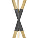 Rae LED 14.75 inch Lacquered Brass Chandelier Ceiling Light