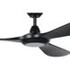 Mission Bay 72 inch Black Outdoor Ceiling Fan