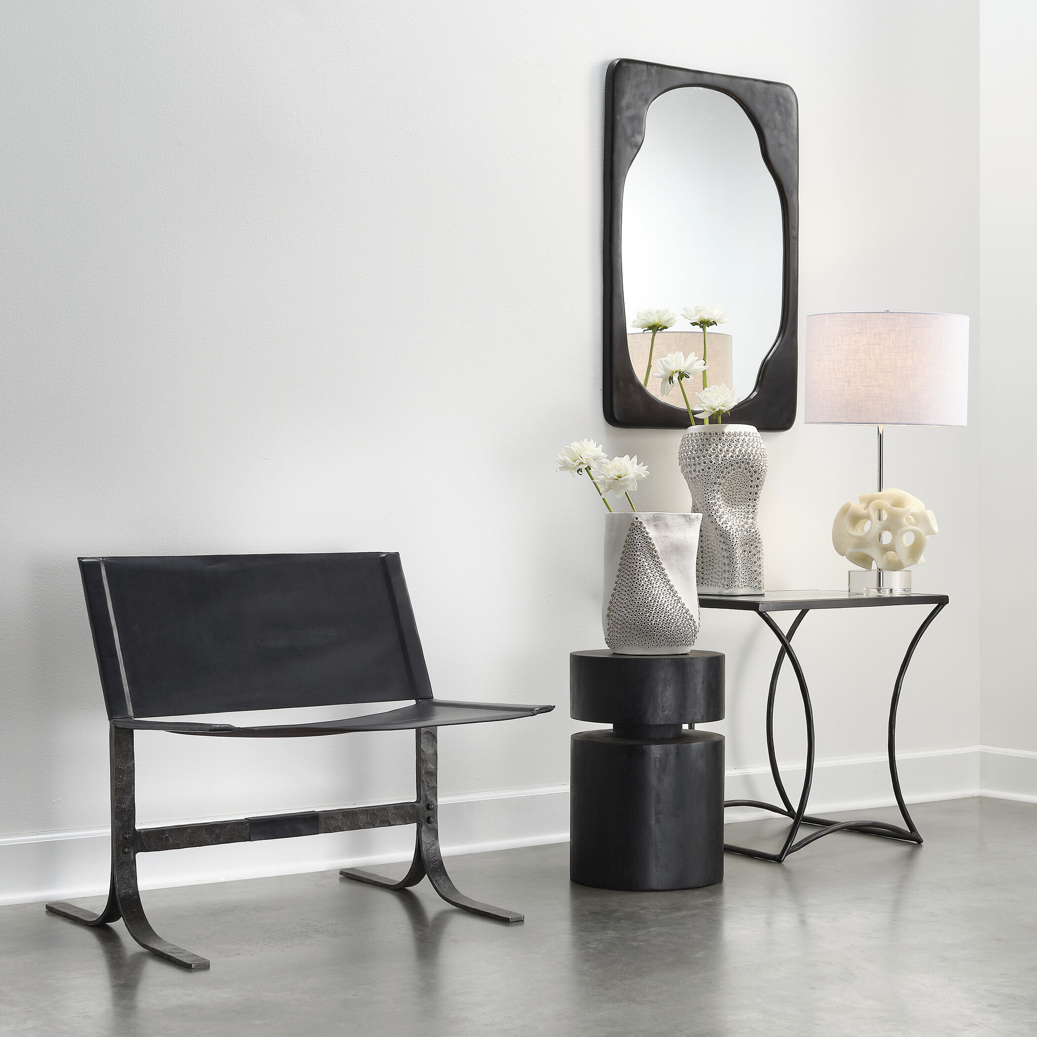Alessa Black Sling Chair