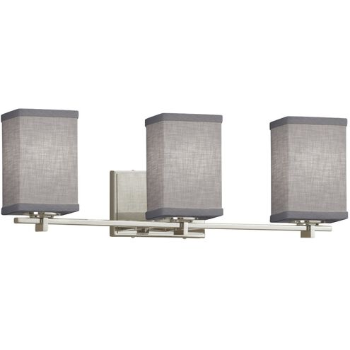 Textile 3 Light 24 inch Brushed Nickel Bath Vanity Light Wall Light, Era Family, Choices