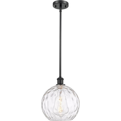 Ballston Athens Water Glass LED 10 inch Matte Black Mini Pendant Ceiling Light