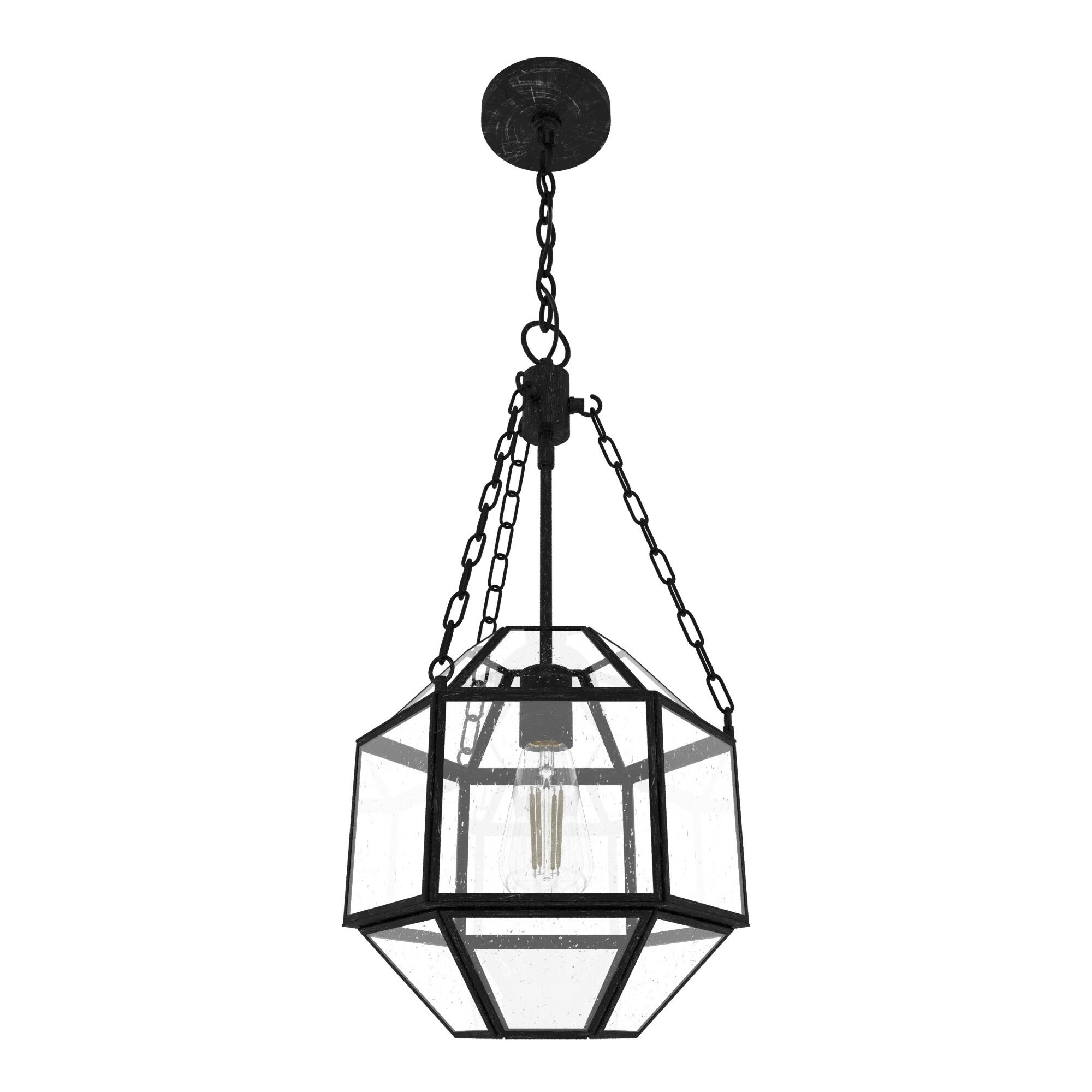 Indria 1 Light 11 inch Rustic Iron Pendant Ceiling Light