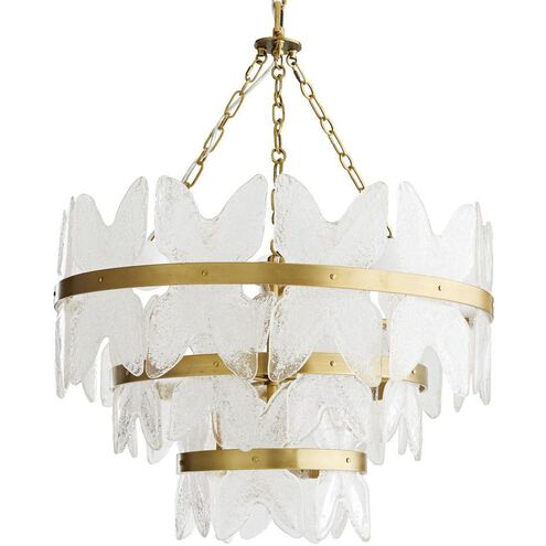 Millie 7 Light 28 inch Antique Brass Chandelier Ceiling Light