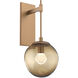 Aster LED LED 10 inch Novel Brass Indoor Sconce Wall Light, Tempo Nebula