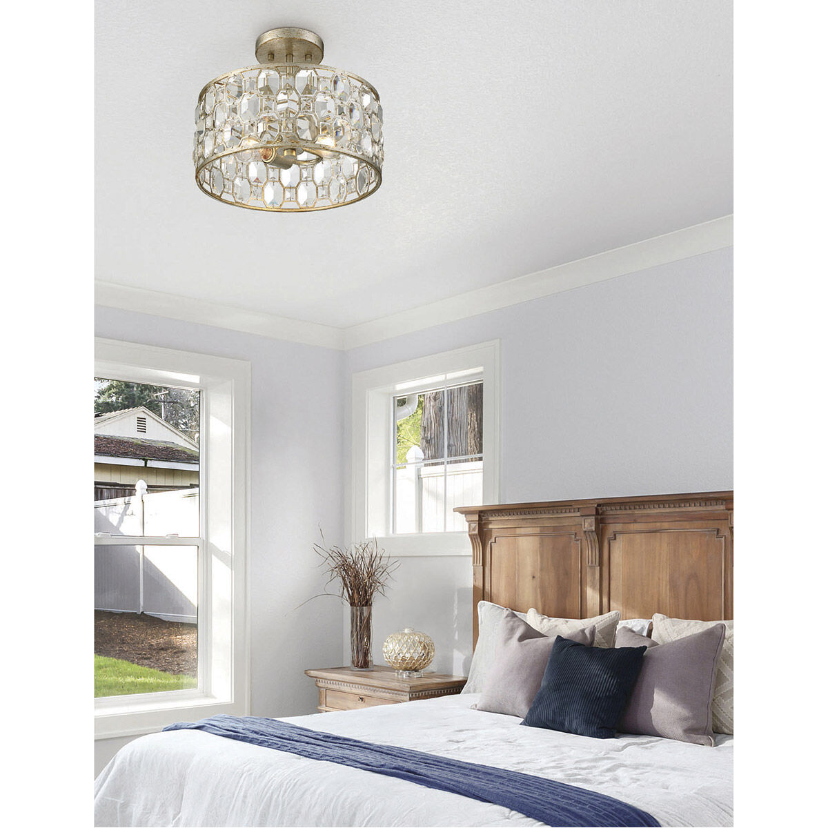Shabby chic flush mount lighting hot sale