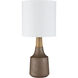 Kent 17.5 inch 60.00 watt Copper and Natural Swing Arm Table Lamp Portable Light