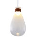 Canada 1 Light 7 inch White Pendant Ceiling Light