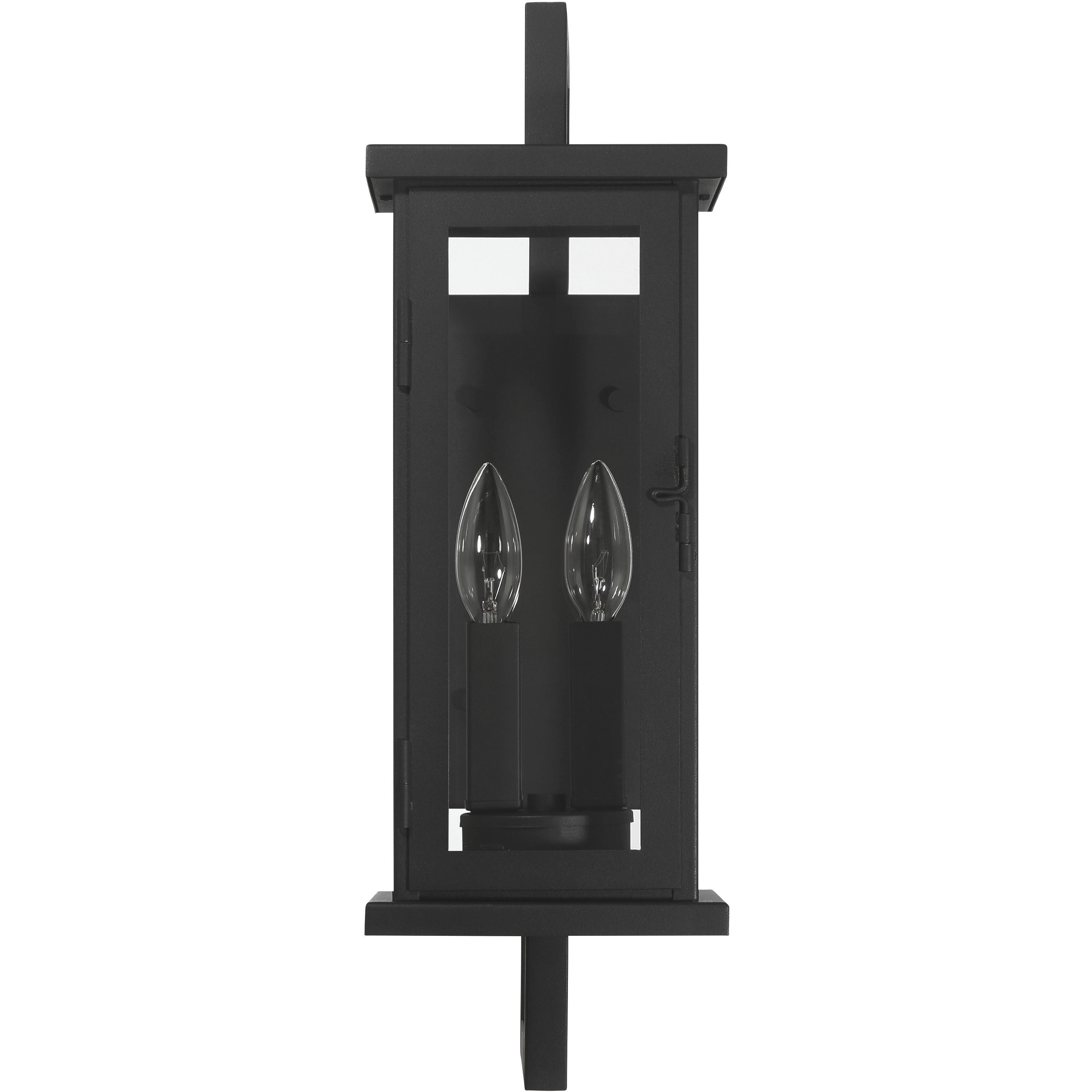 Jordan 2 Light 20 inch Textured Black Outdoor Wall Lantern
