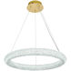 Bowen 1 Light 24 inch Satin Gold Chandelier Ceiling Light