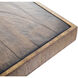 Joshua 62 X 18 inch Aged Gold with Brown Console Table