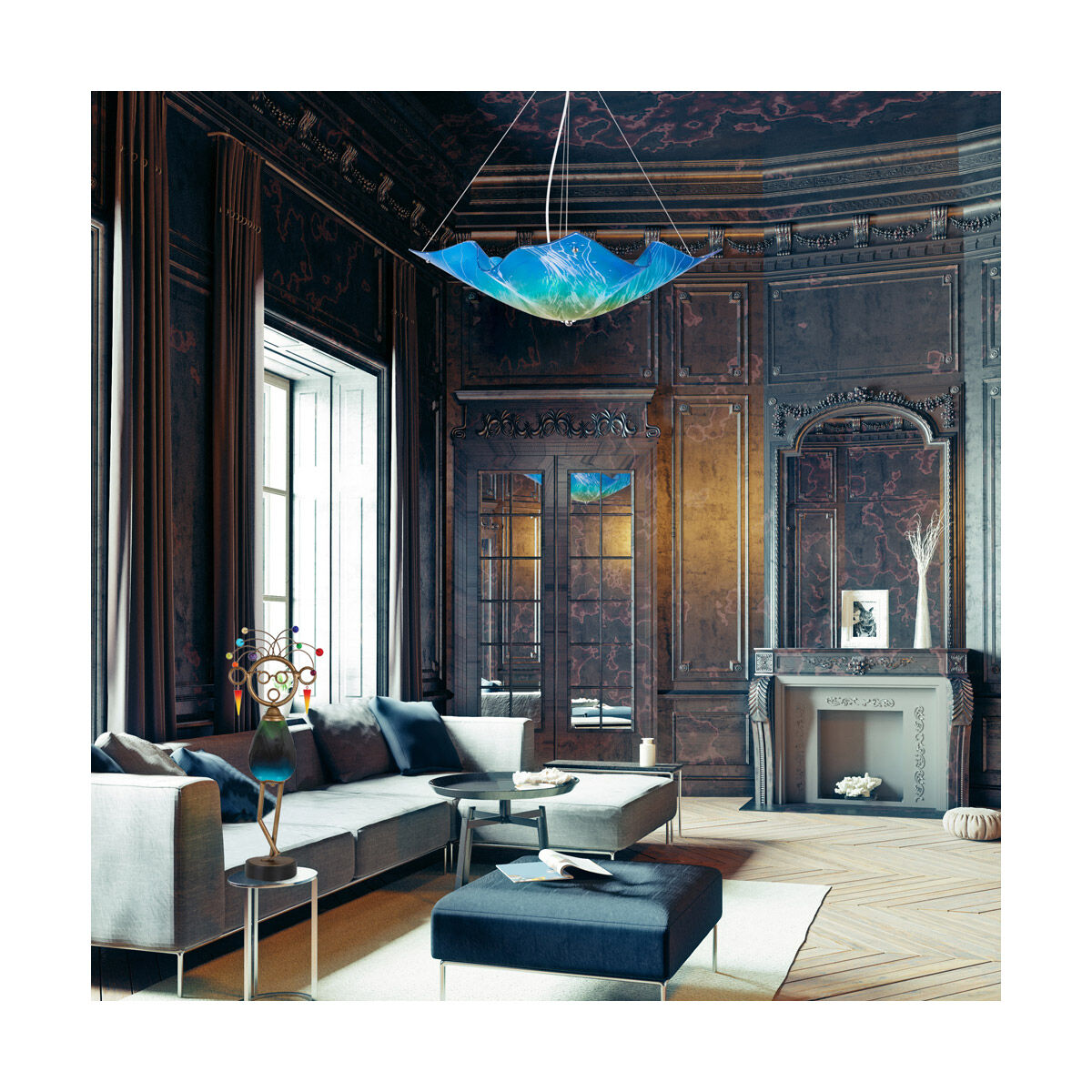 Moments 3 Light 19 inch Chrome Pendant Ceiling Light, Private Events