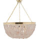 Flotsam 8 Light Brass Pendant Ceiling Light