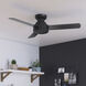 Presto 44 inch Matte Black Ceiling Fan