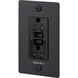1G Duplex 125 Black Outlet, GFCI
