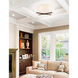 EVOLV 18 inch Dark Bronze Flush-Mount Ceiling Light, Crossbar Family