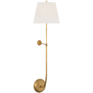 Suzanne Kasler Wyatt LED 10.5 inch Hand-Rubbed Antique Brass Statement Sconce Wall Light