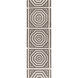 Rivington 96 X 30 inch Gray and Neutral Runner, Wool and Cotton