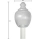 Etch 1 Light 15.5 inch White Outdoor Post Light