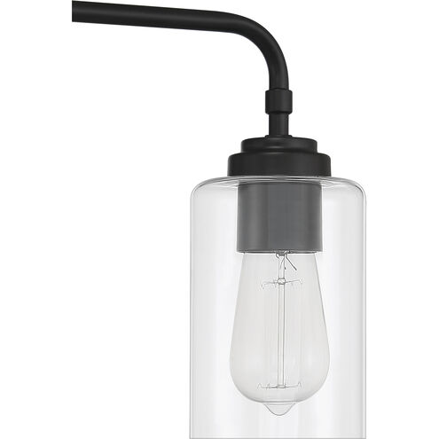 Stowe 4 Light 31 inch Flat Black Vanity Light Wall Light