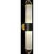 Bond Wall Sconce Wall Light in Bahama Sand Studio Glass, Black/Gold