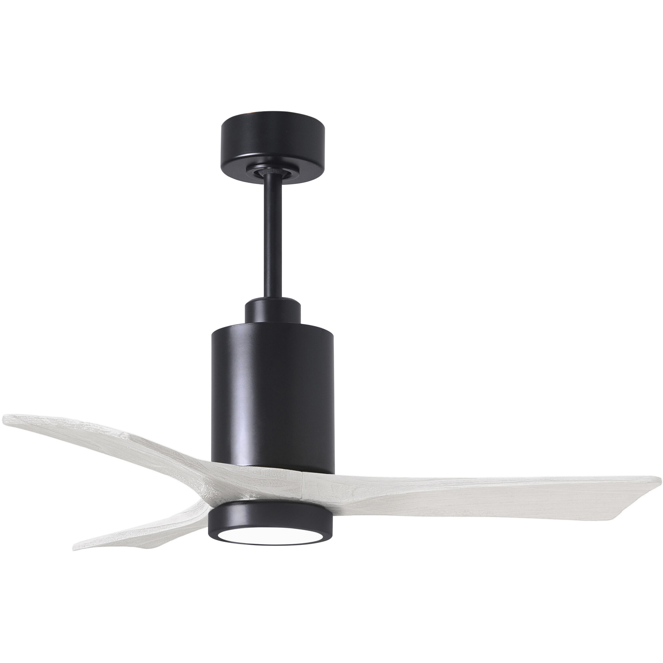 Atlas Patricia-3 42 inch Matte Black with Matte White Blades Ceiling Fan, Atlas