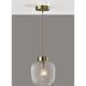 Natasha 8.5 inch Antique Brass Pendant Ceiling Light