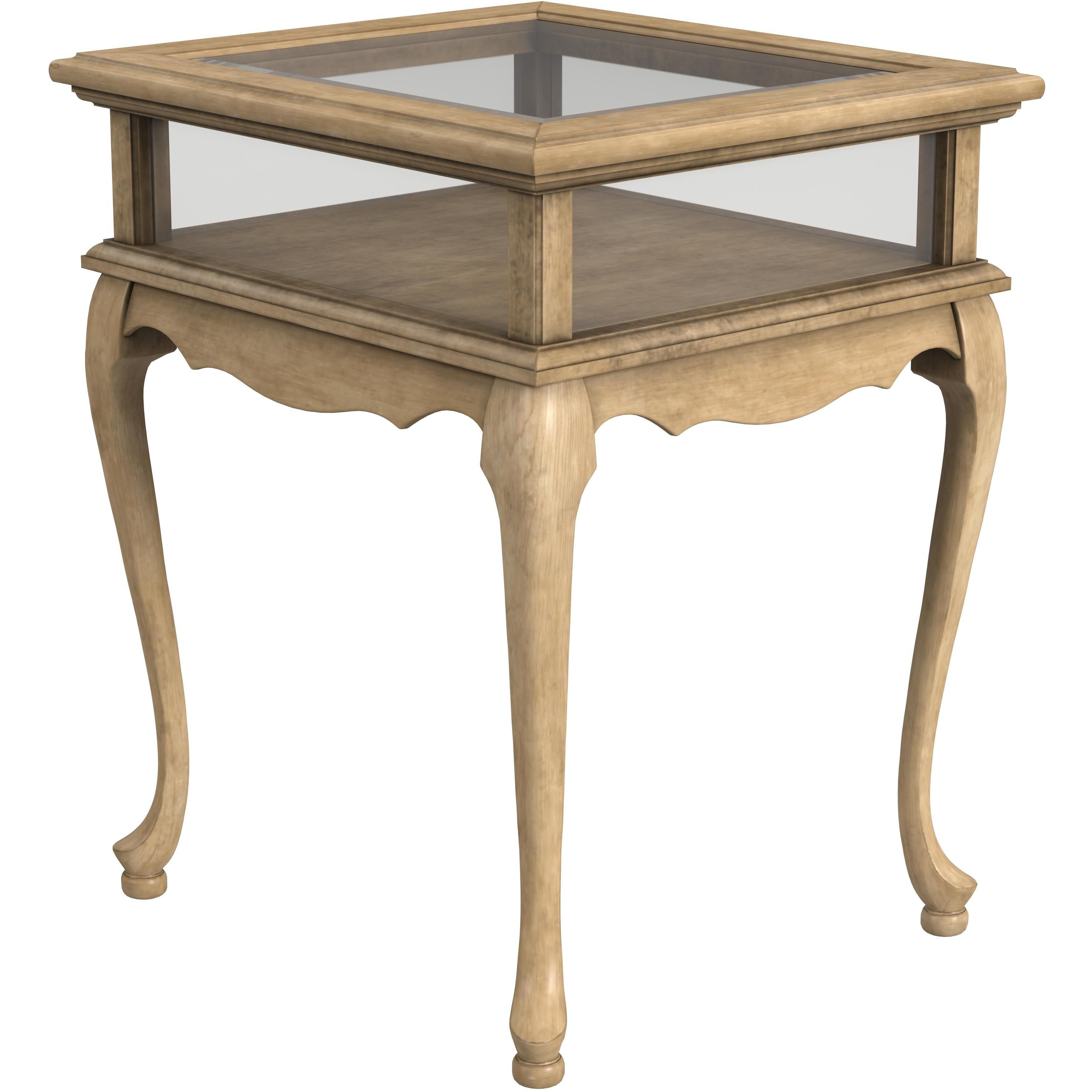Burton Curio Table in Beige