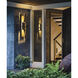Shadow Box 2 Light 34 inch Coastal Dark Smoke and Coastal Dark Smoke Outdoor Sconce, Tall