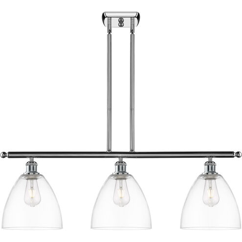 Ballston Ballston Dome LED 36 inch Polished Chrome Island Light Ceiling Light in Clear Glass