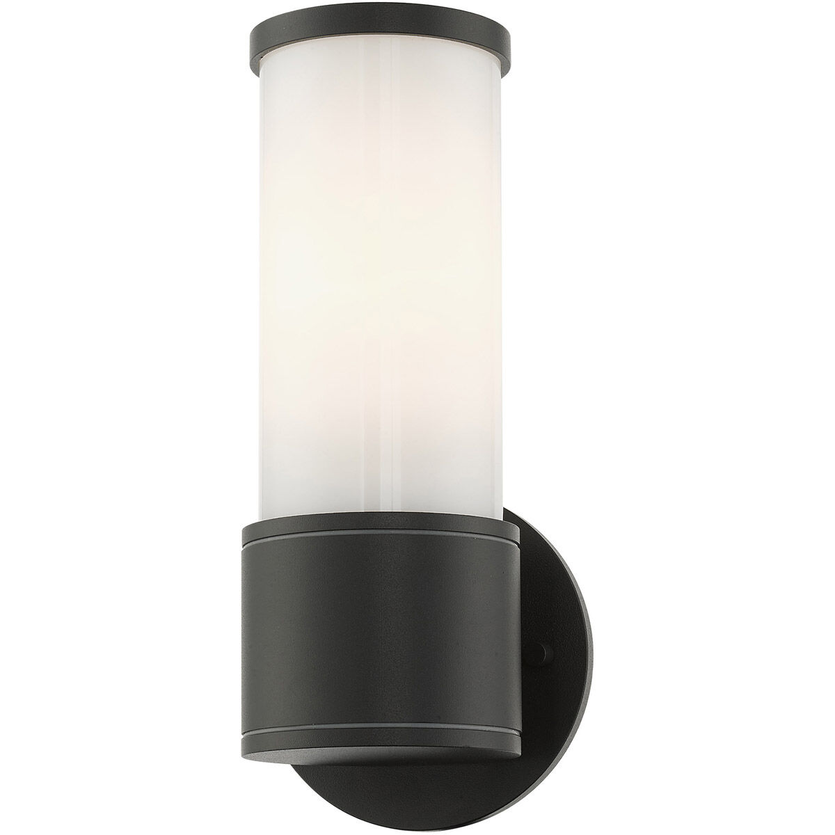 Landsdale 1 Light 10 inch Textured Black Outdoor ADA Wall Lantern