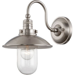 Downtown Edison 1 Light 9 inch Brushed Nickel Wall Mount Wall Light in Incandescent