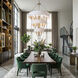 Barcelona 15 Light 38 inch Brass Kisser Pendant Ceiling Light