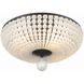 Bella 4 Light 18 inch Matte Black Semi Flush Ceiling Light