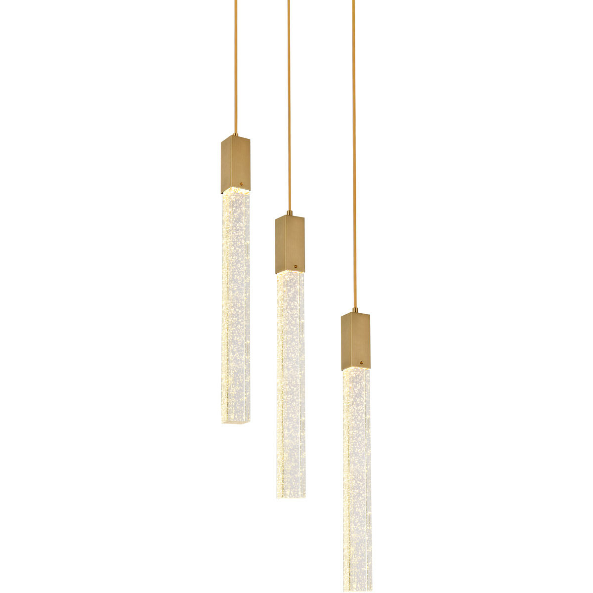 Weston 3 Light 16 inch Satin Gold Pendant Ceiling Light