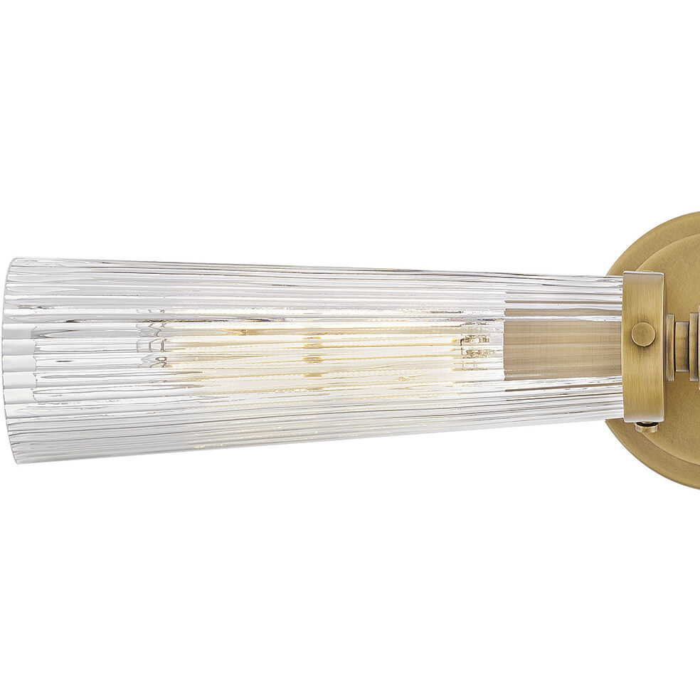 Jude 2 Light 24 inch Heritage Brass Bath Light Wall Light
